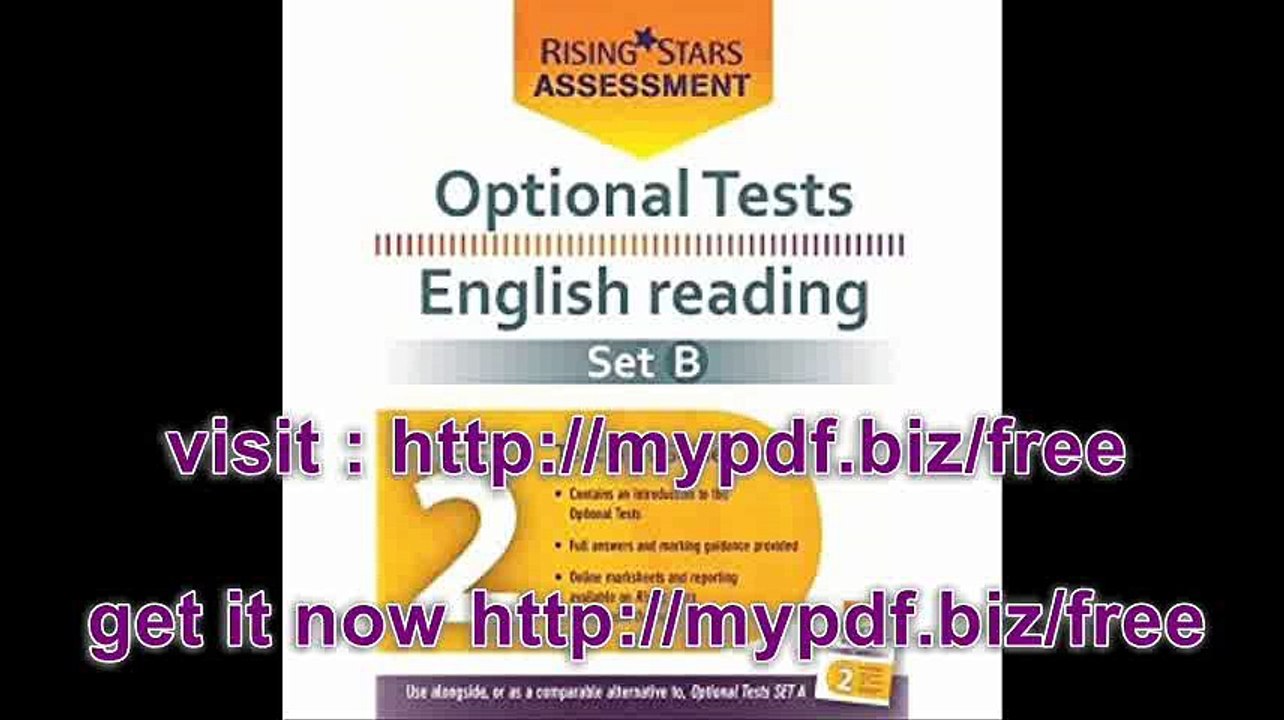 Optional Tests Reading Year 2 School Pack Set B