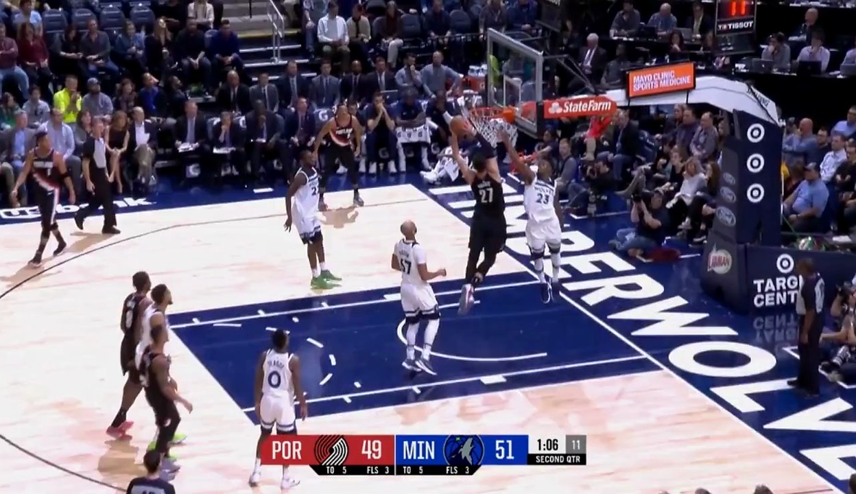 Jusuf Nurkić dunk protiv Minnesote