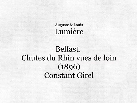 Schaffouse, Chûtes du Rhin vues de loin (1896)