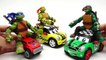 Mutant Ninja Turtles Ride Cars and Race Each Other~! Leonardo Michelangelo Raphael-_0AF7TlSpoc