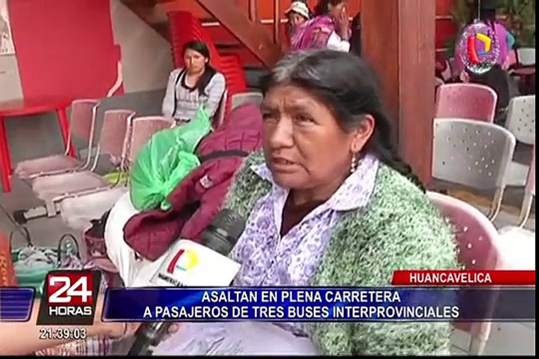 Asaltan a pasajeros de bus interprovincial en plena carretera