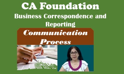 Communication Process. CA Foundation Business Correspondence.
