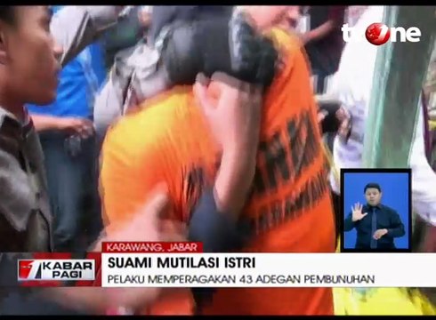 Rekonstruksi Ulang Kasus Suami Mutilasi Istri