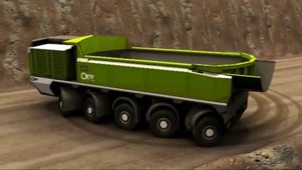 Alien Mining Truck leaves a message UFO in the desert of the Emirates