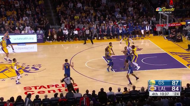 Andre Iguodala goes Coast to Coast for the SLAM - Warriors vs Lakers - December 18, 2017