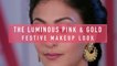 Festive Pink & Gold Makeup Look for Indian Skin _ Makeup for Indian Weddings_ Festivals-Fqe5TJzecwg