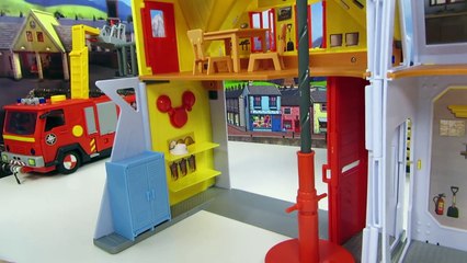 Estación de bomberos de juguetes Sam El Bombero de Nabumbu