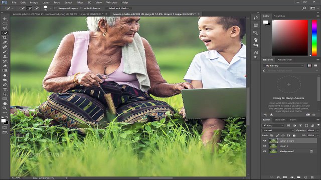 color adjustment in photoshop | Hassan Sawan