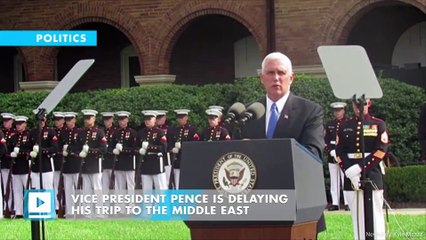 Pence delays trip to Middle East due to tax vote