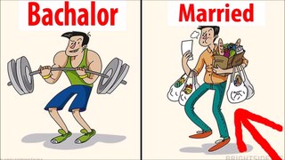 Difference Between bachelor life and married lifecoi