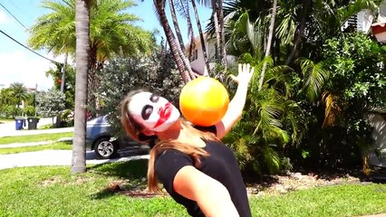 Masha's balls РАЗДАВИЛИ МЯЧИ Balls Сrushed Under Car Wheel of Reckless Joker Spiderman