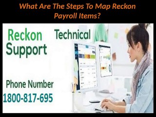What Are The Steps To Map Reckon Payroll Items?