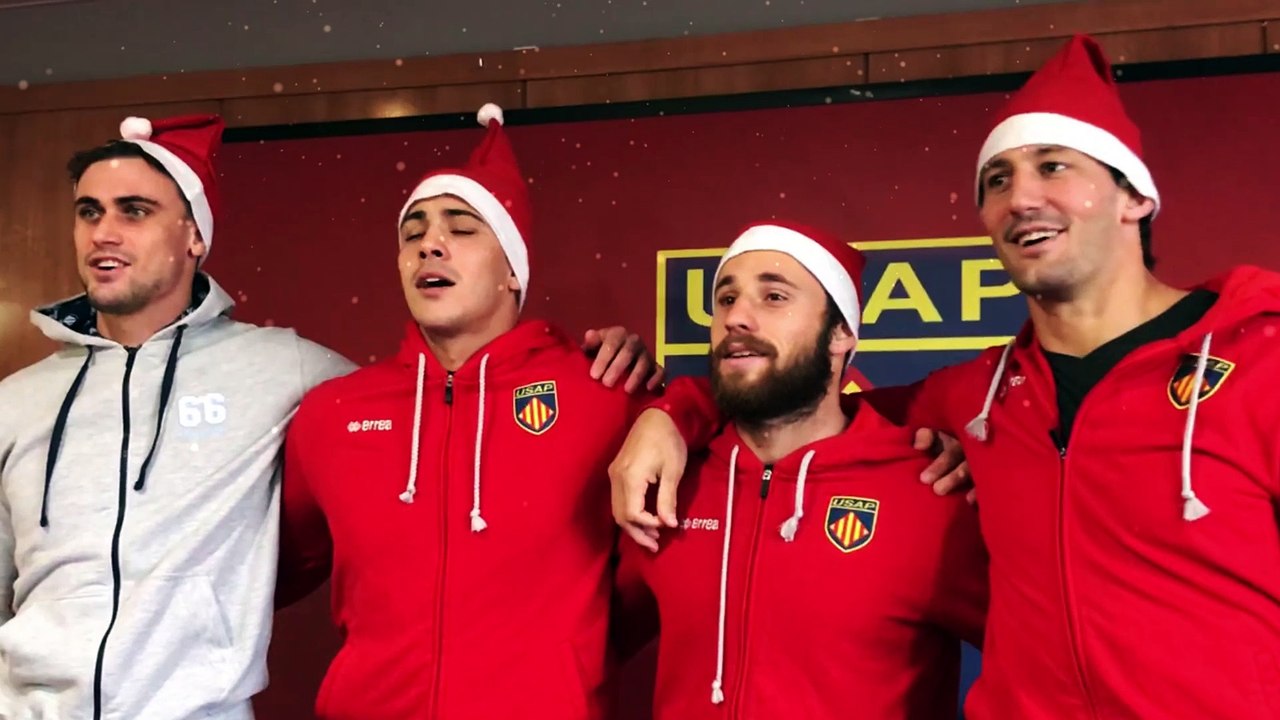 Petit Papa Noël par les joueurs de l'USAP