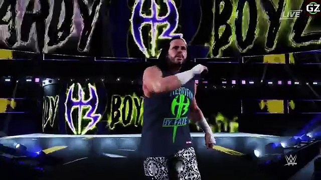 WWE 2K18 MATT HARDY ENTRANCE WITH (LIVE FOR THE MOMENT THEME ) AND AVALANCHE TWIST OF FATE
