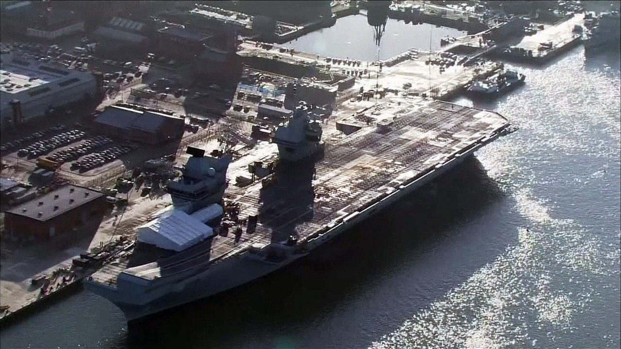 Royal Navy's £3.1bn aircraft carrier has a leak