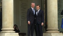 Emmanuel Macron reçoit le secrétaire général de l’Otan Jens Stoltenberg