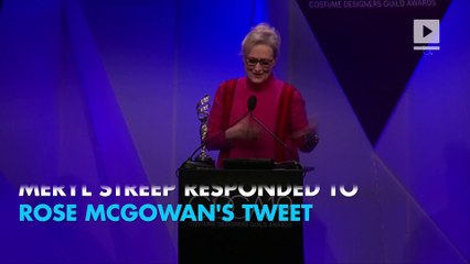 Meryl Streep responds to Rose McGowan Golden Globes criticism