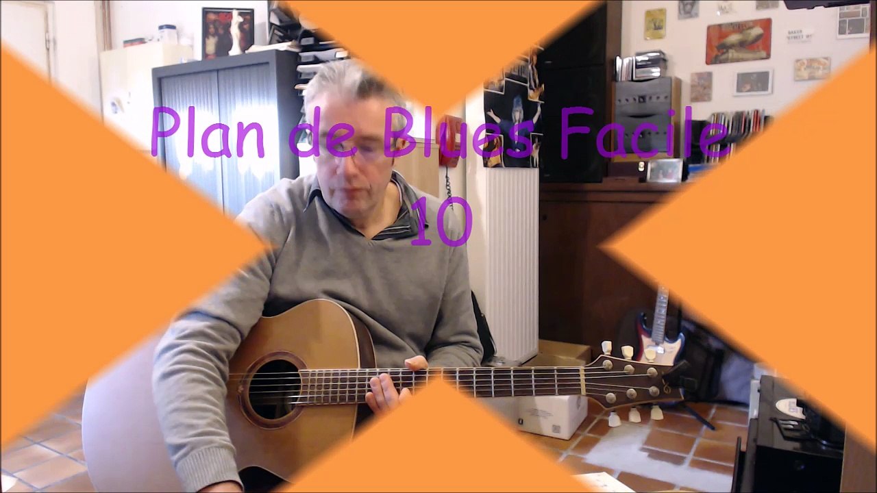 Plan de Blues facile 10 Cours Guitare