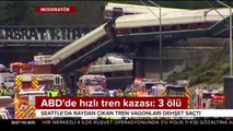 ABD'de hızlı tren kazası: 3 ölü