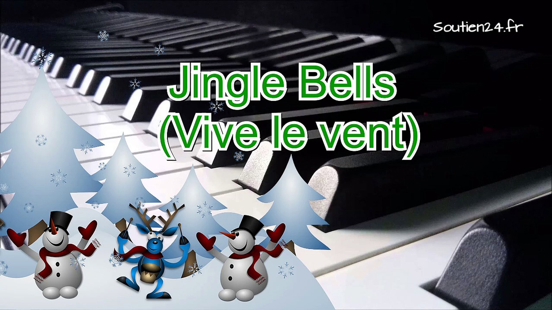 Tuto piano ou syntétiseur comment jouer Vive le vent - Jingle bells -  Musique de Noël - Vidéo Dailymotion