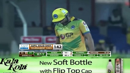 Shahid Afridi Big Sixes to Hasan Ali in T10 League...