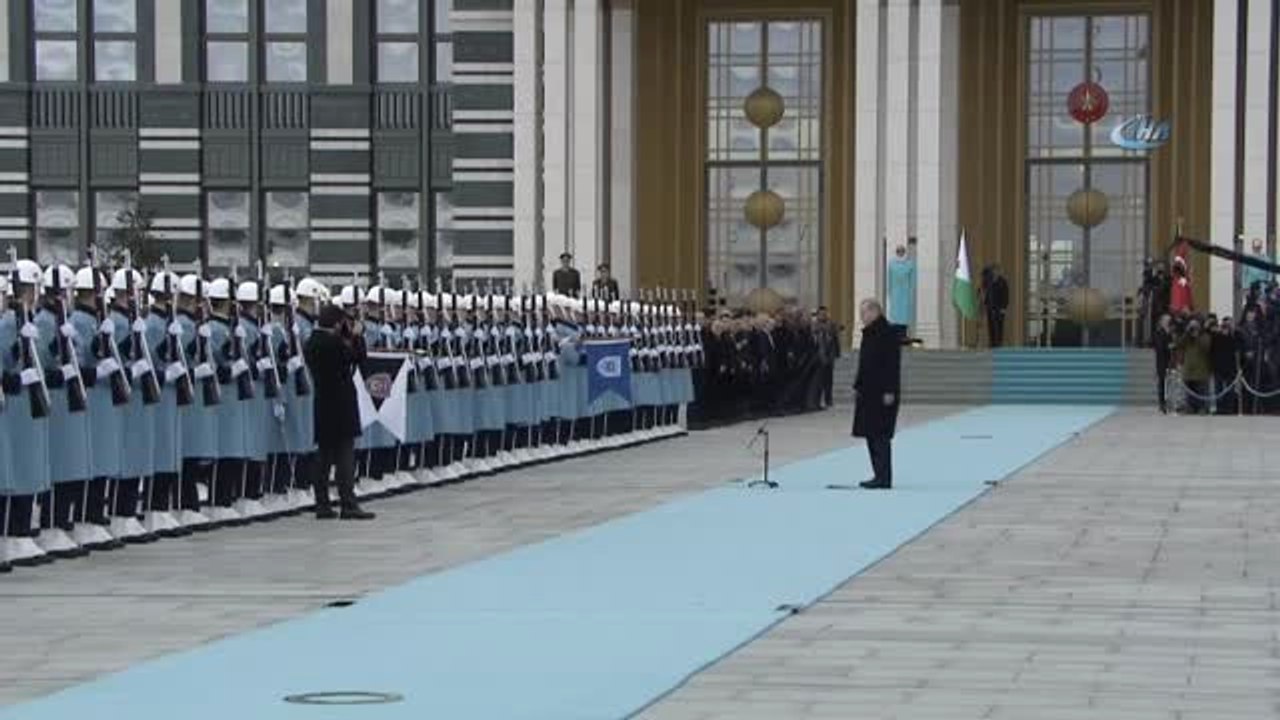 Cumhurbaşkanı Erdoğan, Cibuti Cumhurbaşkanı Guelleh'i Resmi Tören ile Karşıladı