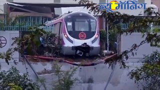 Delhi Metro Magenta Line Train Crashes Into a Wall During Trial Run at Kalindi Kunj