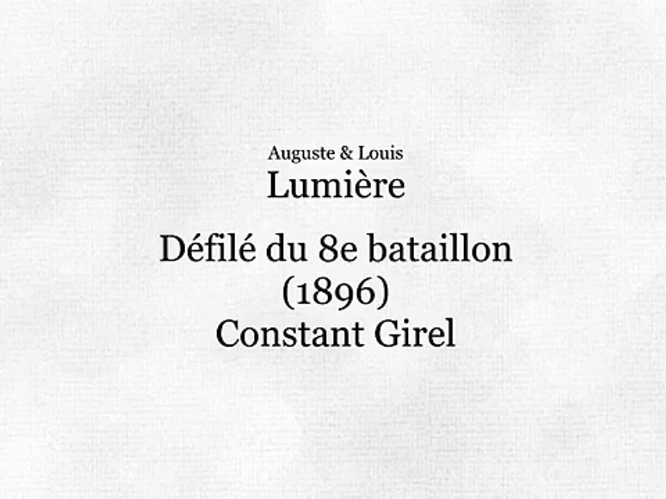 Lausanne, défilé du 8ème bataillon (1896)
