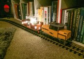 Model Train Set Delivers Party Drinks, Just in Time for Christmas