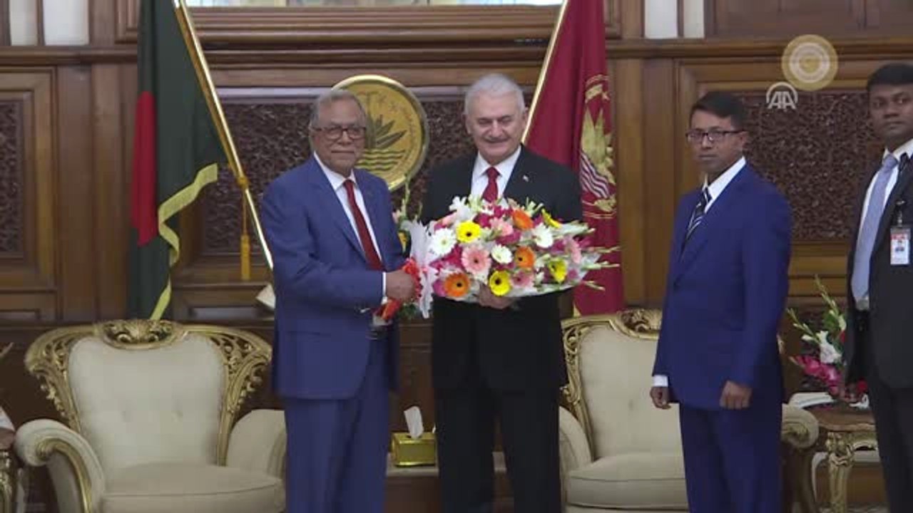 Başbakan Yıldırım, Bangladeş Cumhurbaşkanı Abdul Hamid Tarafından Kabul Edildi - Dakka