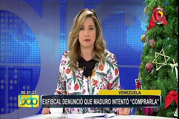 Venezuela: Exfiscal General denuncia que Maduro intentó comprarla