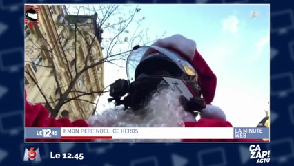 Un Père Noël à moto poursuit une automobiliste responsable d'un accident