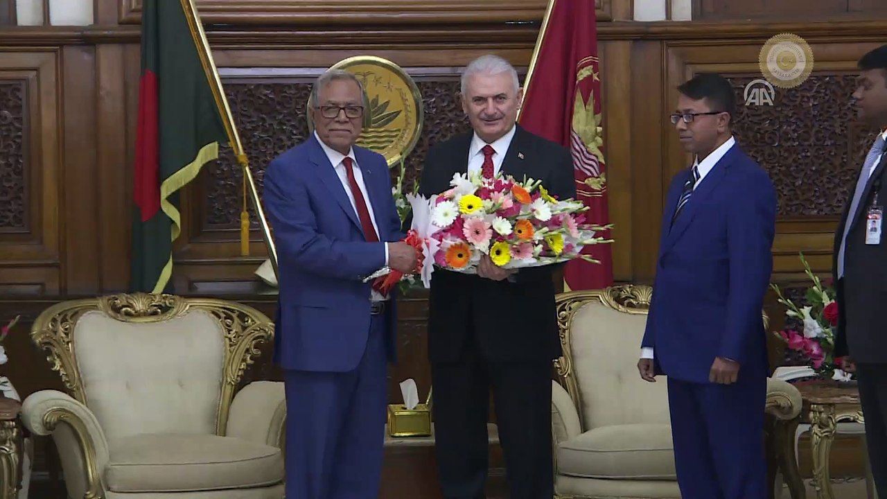 Başbakan Yıldırım, Bangladeş Cumhurbaşkanı Abdul Hamid tarafından kabul edildi - DAKKA