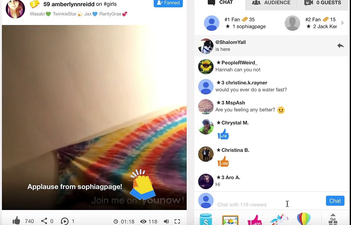 Amberlynn Reid YouNow 12/14/17--Part 1: Pre-Meltdown