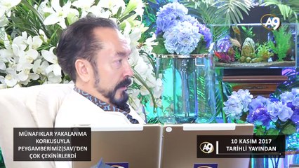 Münafıklar, yakalanma korkusuyla Peygamberimiz(sav)'den çok çekinirlerdi