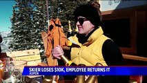 Stranger Reunites Man With $10K He Lost While Skiing