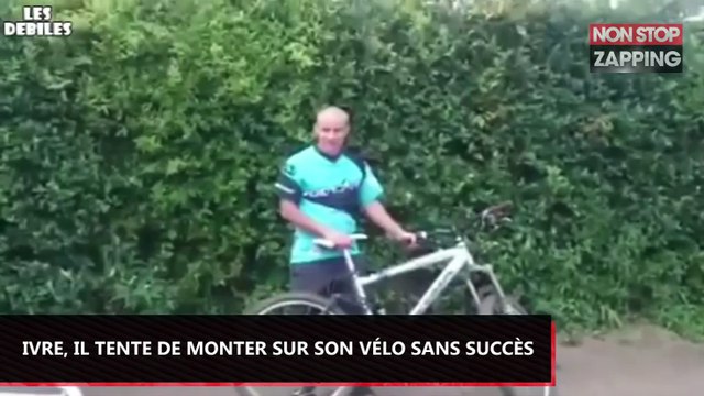 Russie : Complètement ivre, il tente de monter sur son vélo sans succès (Vidéo)