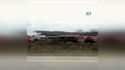 Şile Yolu'ndaki gözlemecilerde korkutan yangın