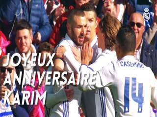 Real Madrid homenageia aniversariante Benzema; assista