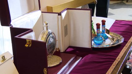 Rei da Jordânia presenteia Papa com quadro de Jerusalém