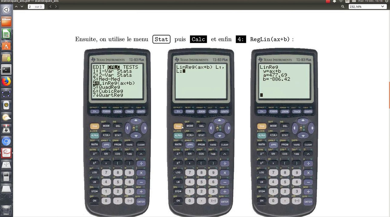 Correction d'un exercice de statistiques (terminale STMG)