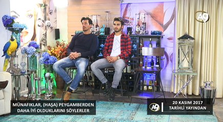 Münafıklar, (haşa) Peygamberden daha iyi olduklarını söyler