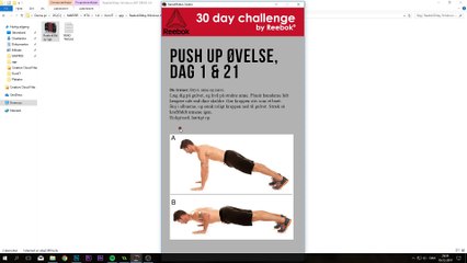 Demonstration of Reebok30day app DEMO 2.0