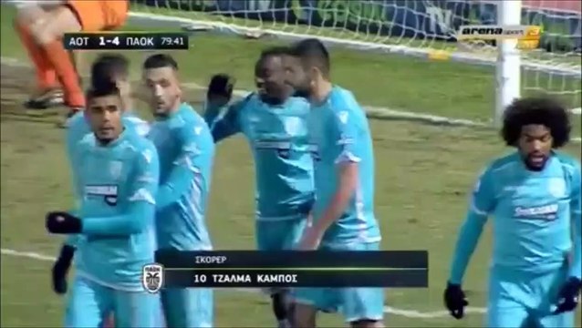 1-4 Djalma Campos Goal Greece Cup Round 3 - 19.12.2017 AO Trikala 1-4 PAOK Salonica