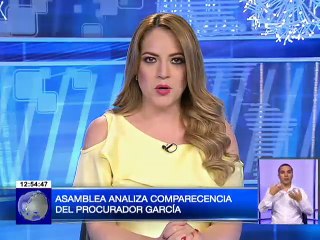 Asamblea analiza comparecencia del Procurador García