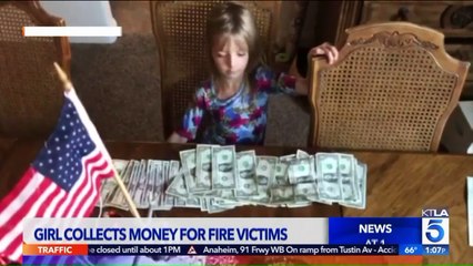 California Girl Raises Money for `People Who Lost Their Daddies in the Fire`