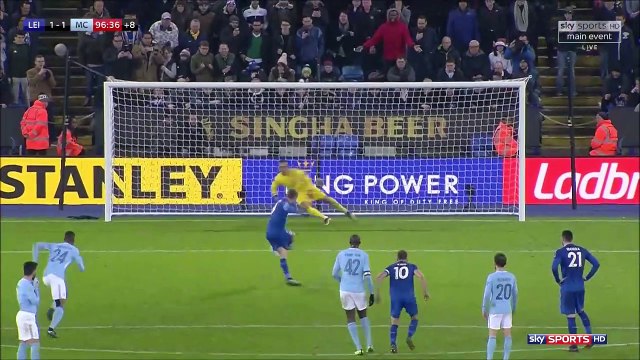 1-1 Jamie Vardy Penalty Goal England Football League Cup Quarterfinal - 19.12.2017 Leicester...