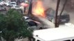 İstanbul'da LPG'li Otomobilin Patlama Anı Cep Telefonu Kamerasıyla Kaydedildi