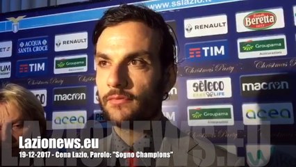 19-12-2017 - Cena Lazio, Parolo- "Sogno Champions"