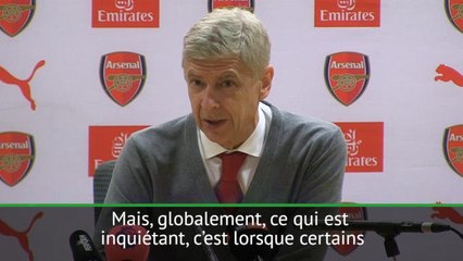 Quarts - Wenger : "'C’est une période très exigeante"